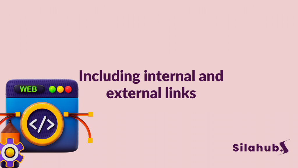 Including internal and external links