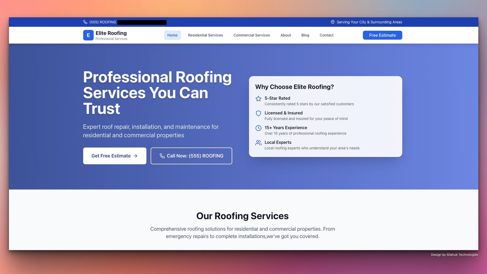 Professional Plumbing Website Design SEO Optimised