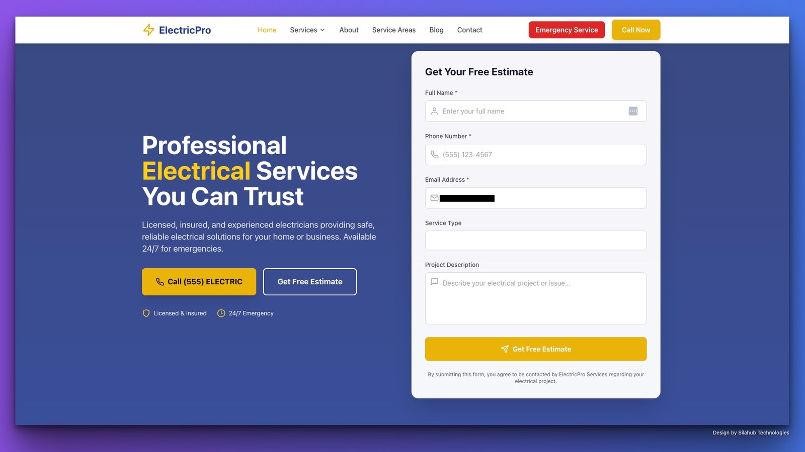 SEO Optimized Electrical Service Website