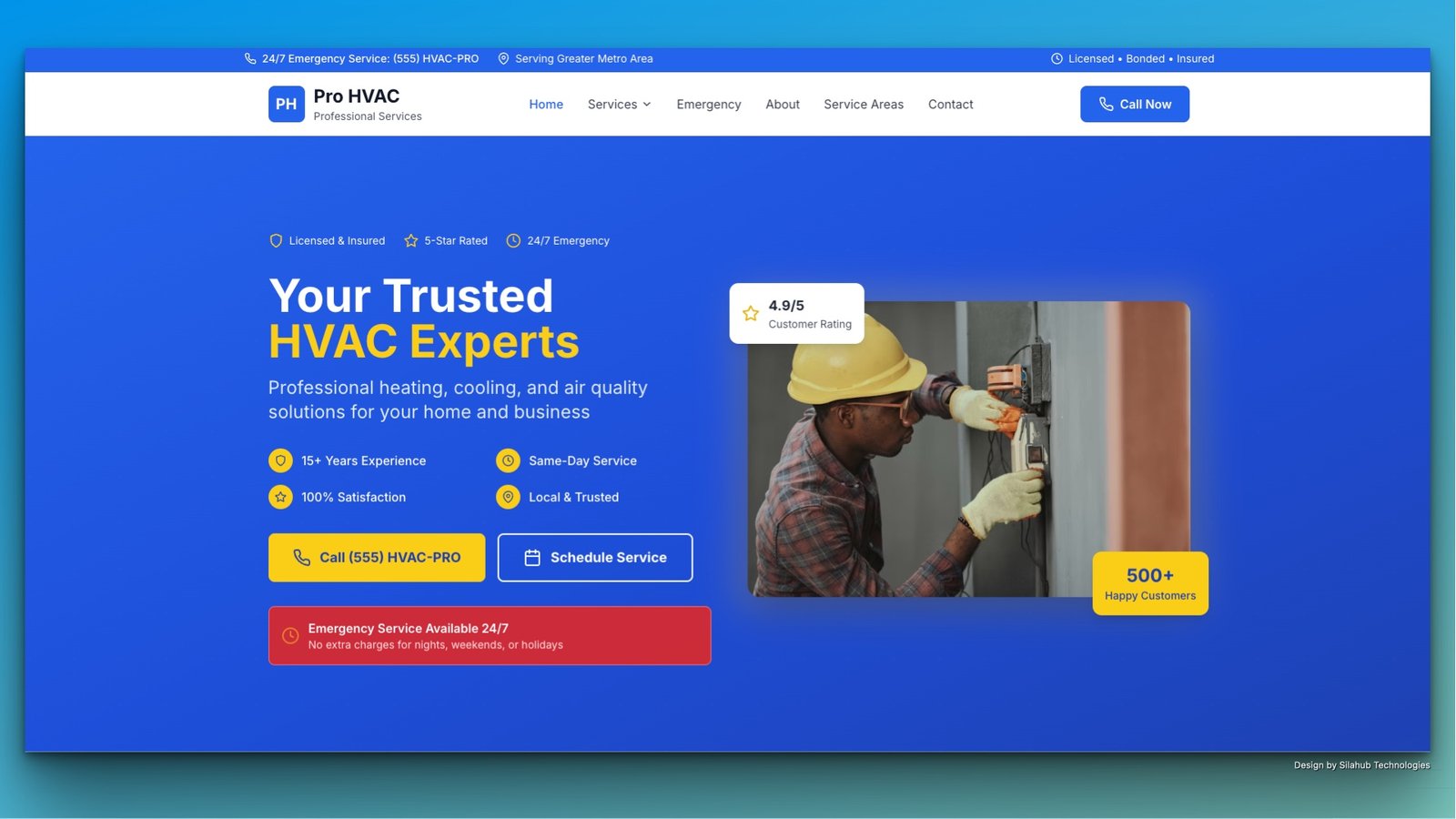 SEO Optimised Hvac Website